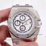 Perfect Replica Audemars Piguet Royal Oak Offshore Stainless Steel Case Luminous 44mm Watch 